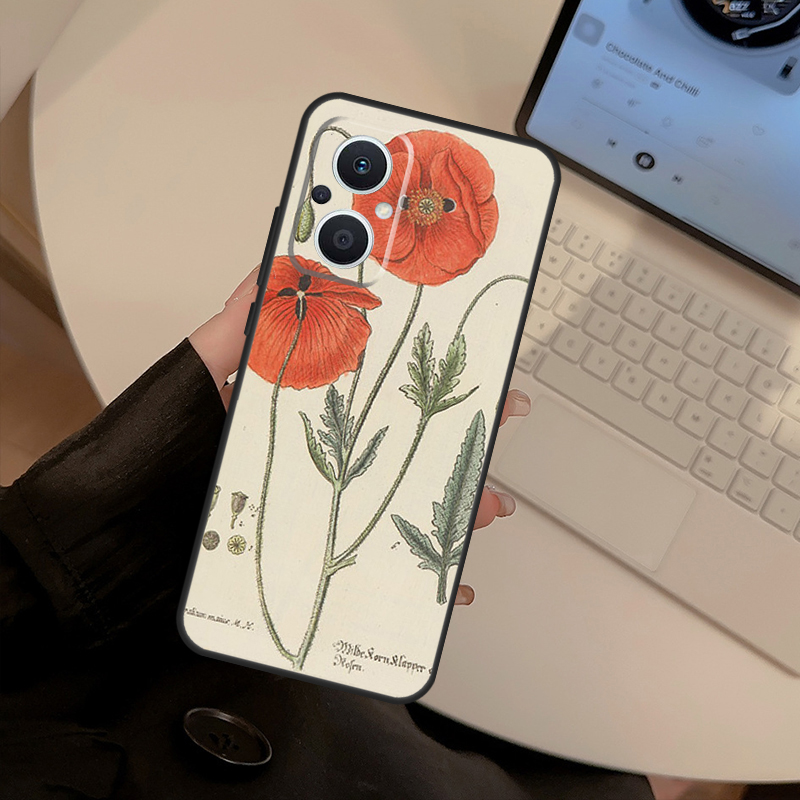 Etui z motywem kwiatowym i rys – Oppo Reno 12 recenzja i cena