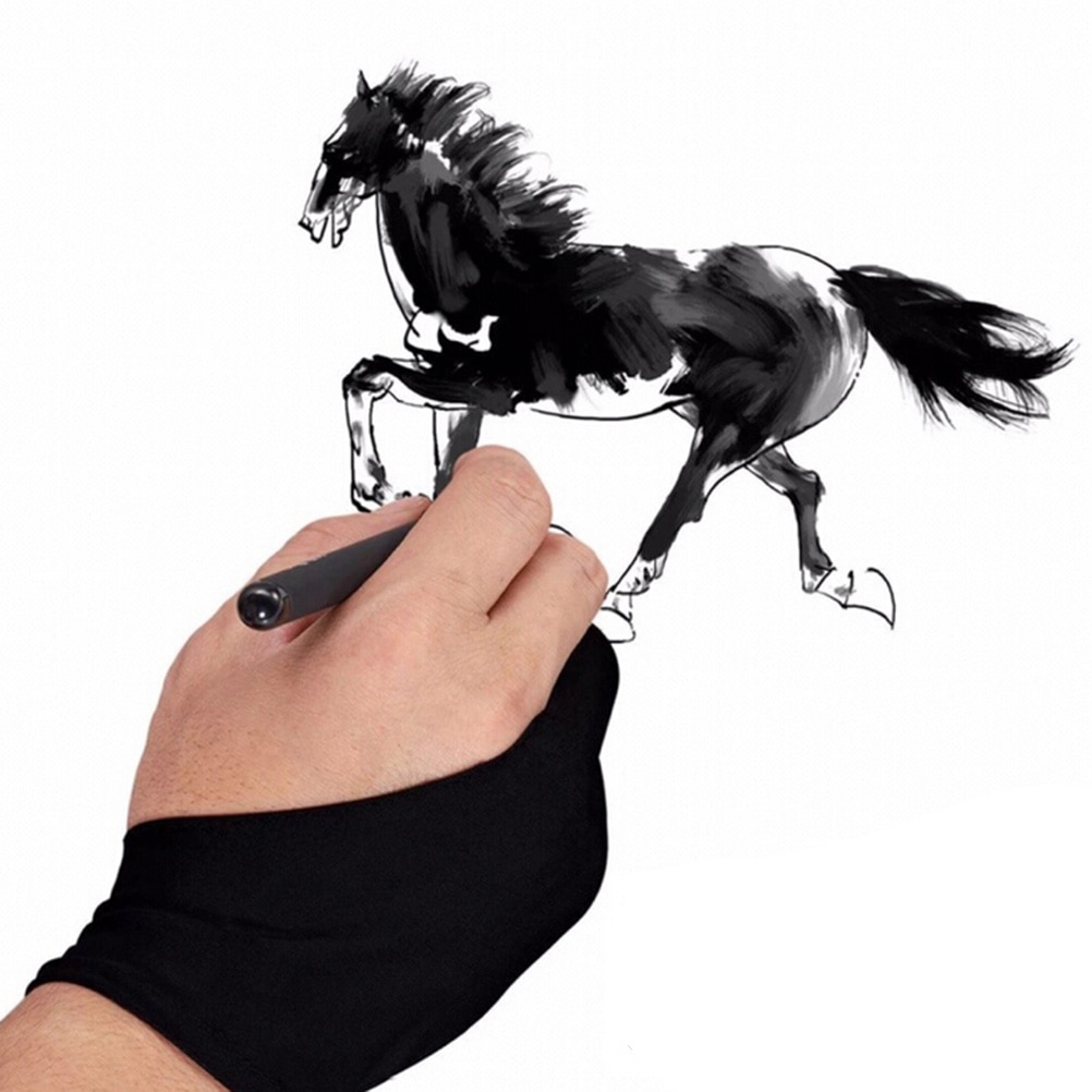 Czarny 2 palec artysty rękawic – Drawing Glove Artist recenzja i cena